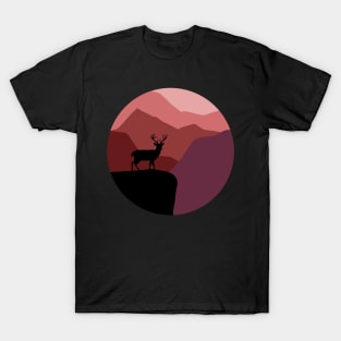 Deer in Sunset Gorge T-Shirt